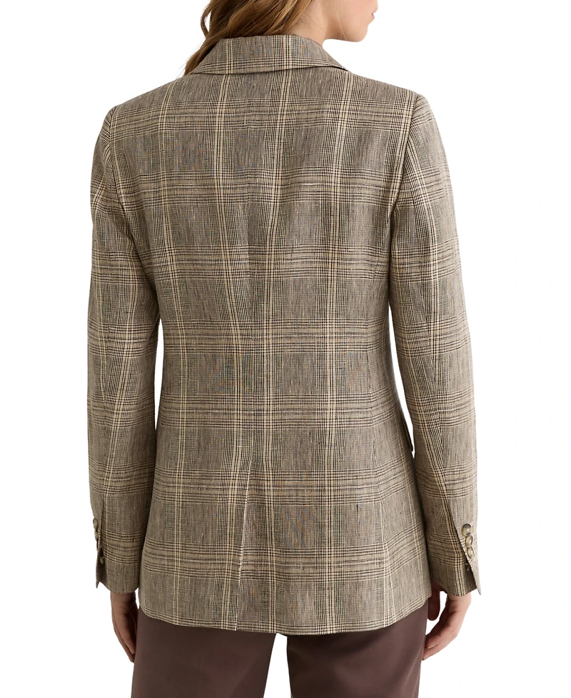 Reiss Women's Sybil Double Breasted Check Jacket