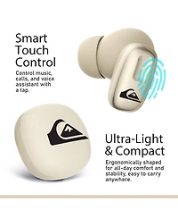 Quiksilver in-Ear Wireless Earbuds, Easy Pairing, Smart Battery Display & Touch Controls, Comfortable, 18H Playtime, Sweat and Water Resistant