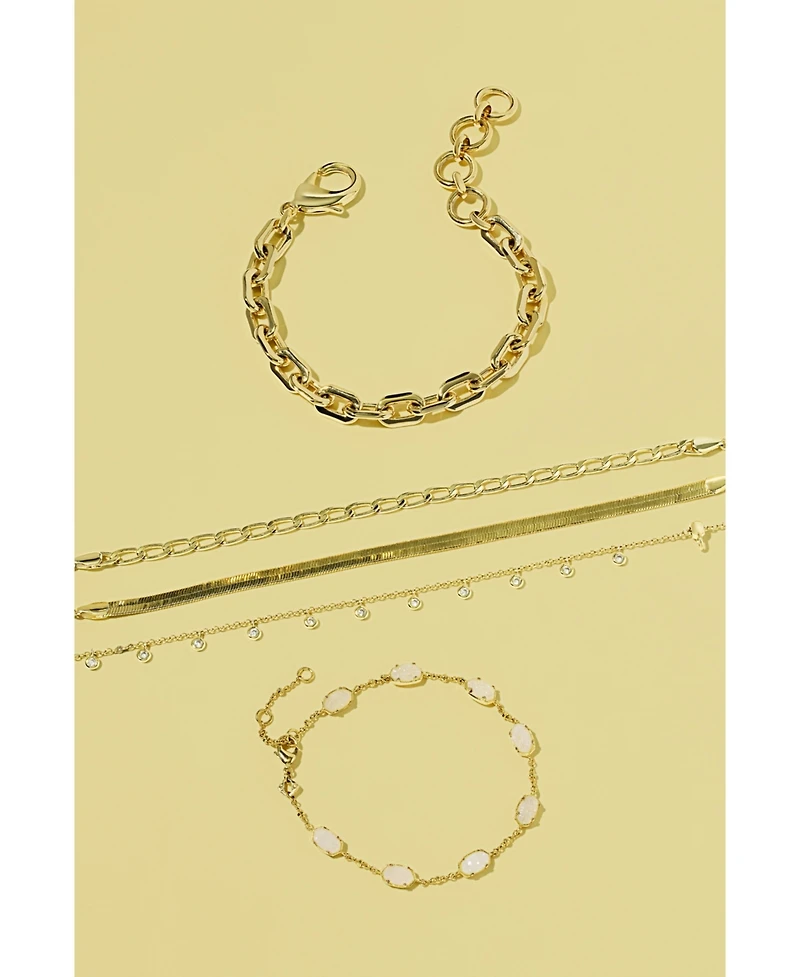 Kendra Scott 14K Gold-Tone Over Brass Korinne Chain Bracelet, Macy's Exclusive