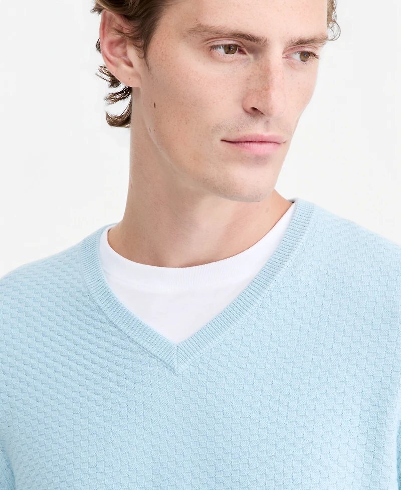 Alfani Men's V-Neck Merino-Blend Sweater, Macy's Exclusive