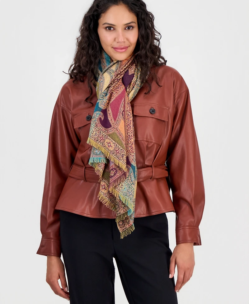 I.n.c. International Concepts All Over Paisley with Lurex Scarf, Macy's Exclusive