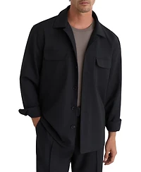 Reiss Men's Peshi Button Through Twin Pocket Overshirt