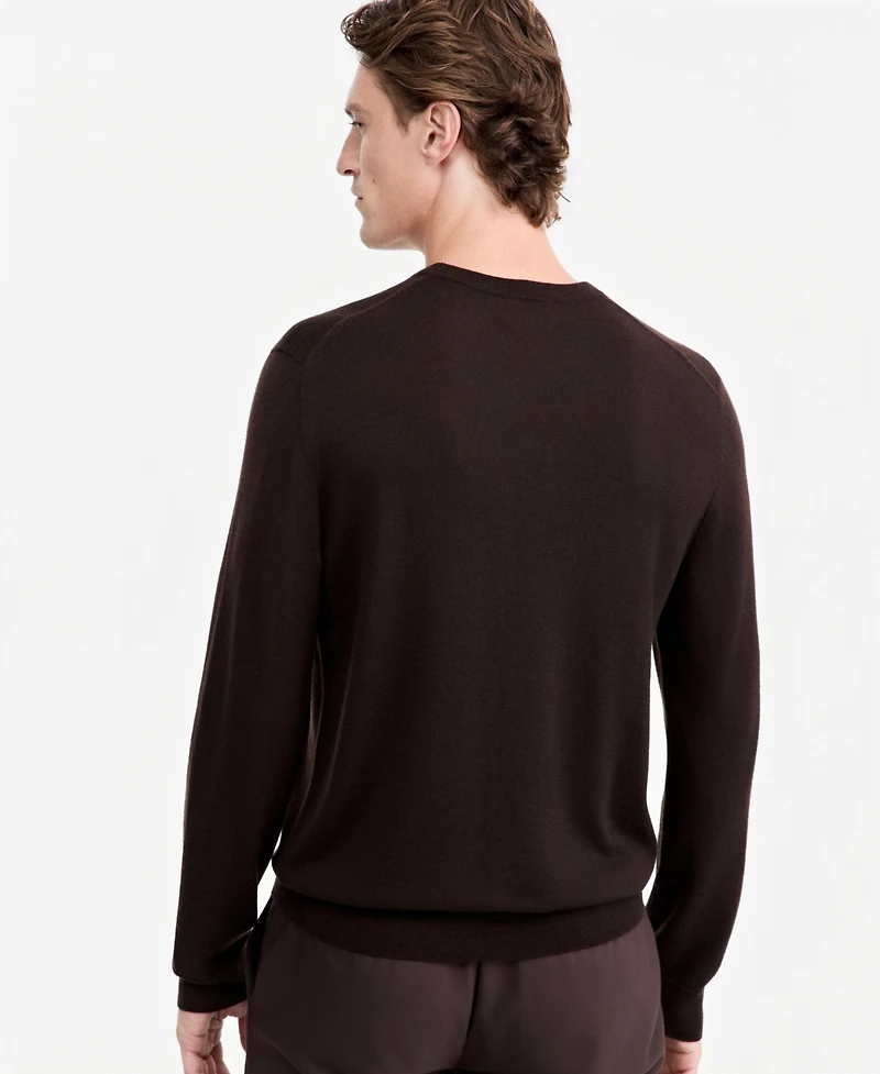 Alfani Men's Merino Wool Crewneck Sweater, Macy's Exclusive