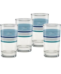 Fiesta Coastal Blues Juice Glasses, Set of 4
