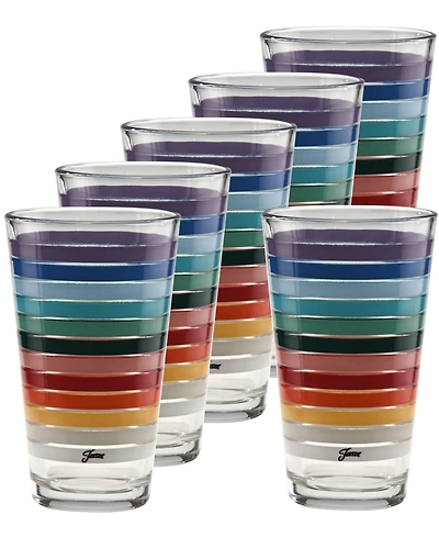 Fiesta 2026 All Colors Tapered Cooler Glasses, Set of 6