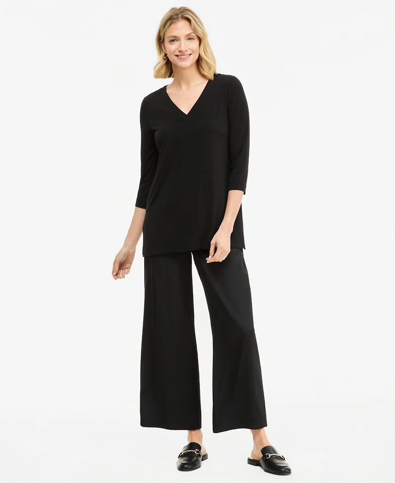 Jm Collection Women's V-Neck 3/4-Sleeve Knit Tunic, Macy's Exclusive
