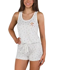 Concepts Sport Women's Cream Houston Astros Gardner Hacci Knit Romper