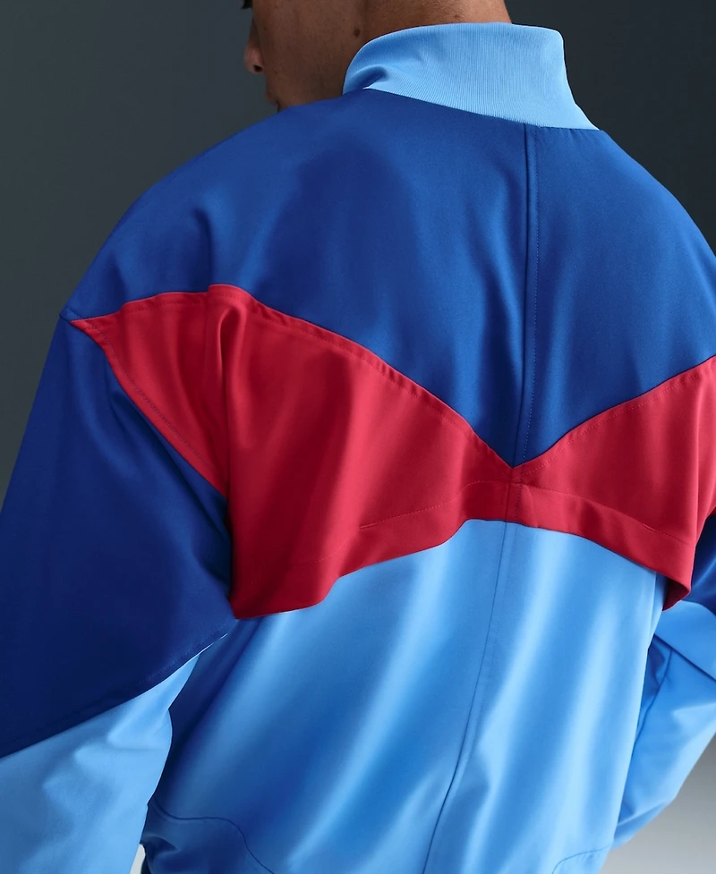 Nike Men's Blue Barcelona Special Edition Strike Anthem Full-Zip Dri-fit Jacket
