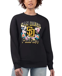 G-iii 4Her by Carl Banks Women's San Diego Padres Flowers Graphic Pullover Sweatshirt