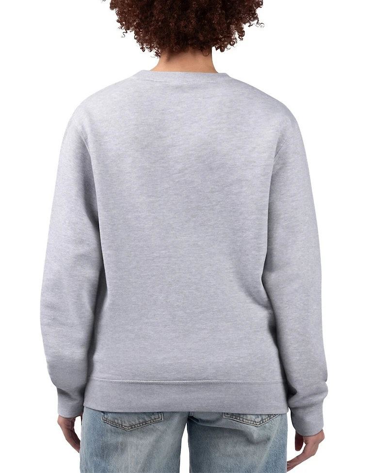G-iii 4Her by Carl Banks Women's Heather Gray Philadelphia Phillies Team Logo Fleece Pullover Sweatshirt
