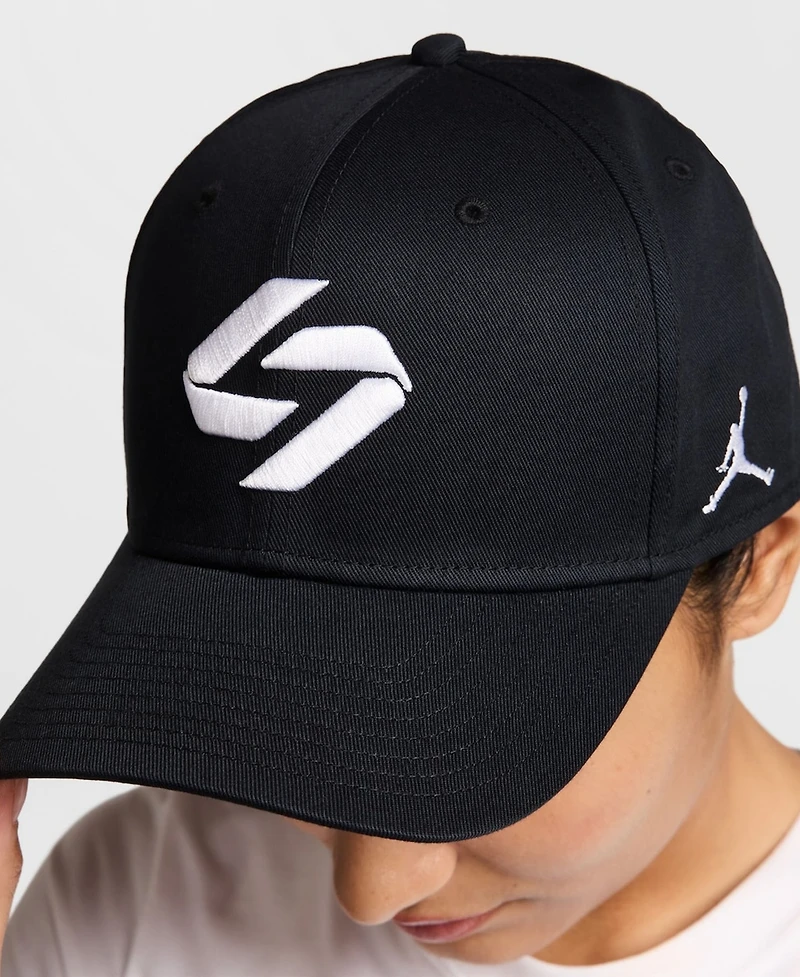 Jordan Men's and Women's Black Luka Rise Adjustable Hat