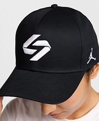 Jordan Men's and Women's Black Luka Rise Adjustable Hat