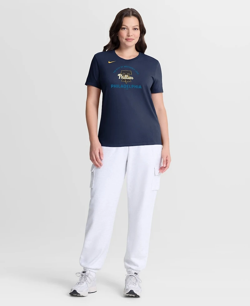 Nike Women's Navy Philadelphia Phillies City Connect Arch T-Shirt
