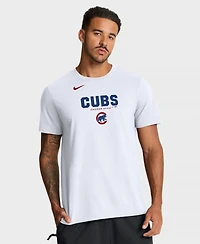 Nike Men's White Chicago Cubs Bold Team Name T-Shirt