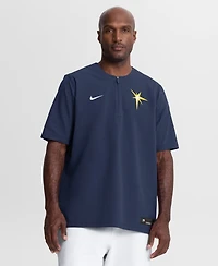 Nike Men's Navy Tampa Bay Rays Authentic Collection Dri-fit Quarter-Zip T-Shirt