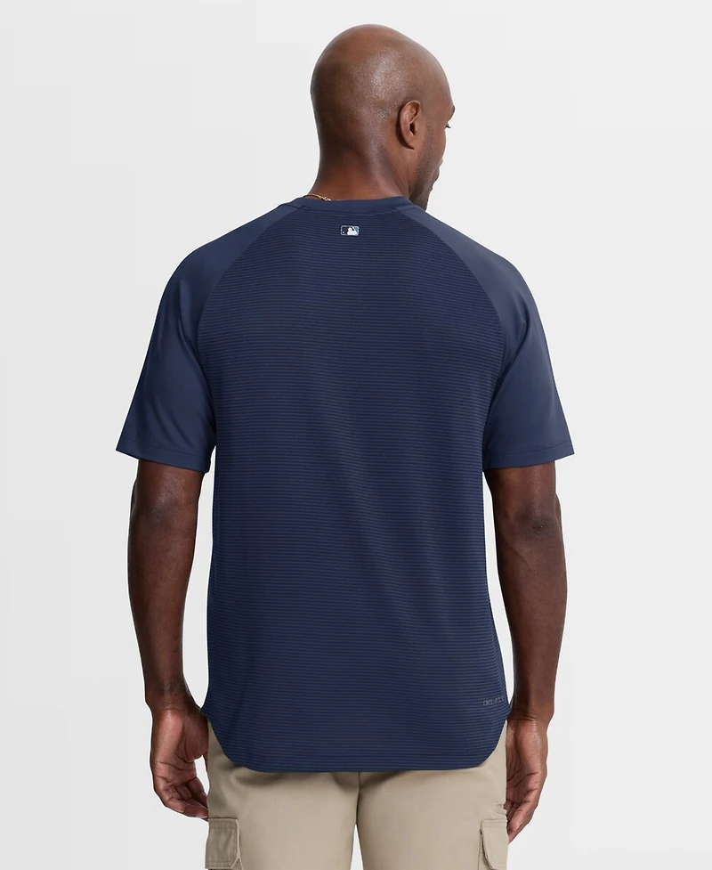 Nike Men's Navy Tampa Bay Rays Authentic Collection Batting Practice Pre-Game Raglan Dri-fit T-Shirt