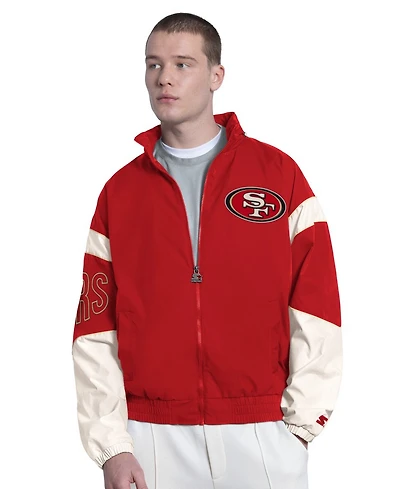 Starter Men's Scarlet San Francisco 49ers The Gust Full-Zip Hoodie