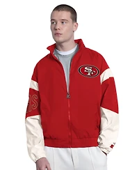 Starter Men's Scarlet San Francisco 49ers The Gust Full-Zip Hoodie