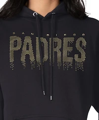 G-iii 4Her by Carl Banks Women's San Diego Padres Metallic Drop Fleece Hoodie