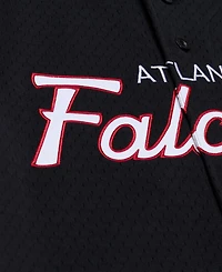 Mitchell & Ness Men's Black Atlanta Falcons Head Coach Mesh Full-Button Fashion Jersey