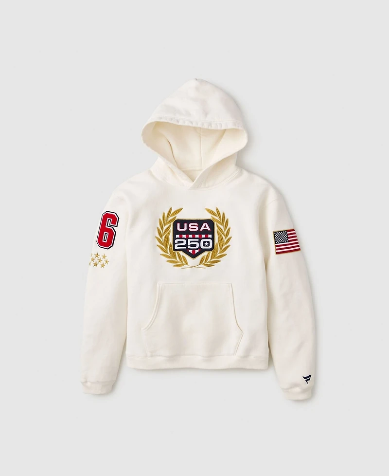 Fanatics Men's White Usa 250 Limited Edition Heavyweight Fleece Hoodie