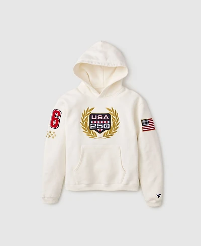 Fanatics Men's White Usa 250 Limited Edition Heavyweight Fleece Hoodie