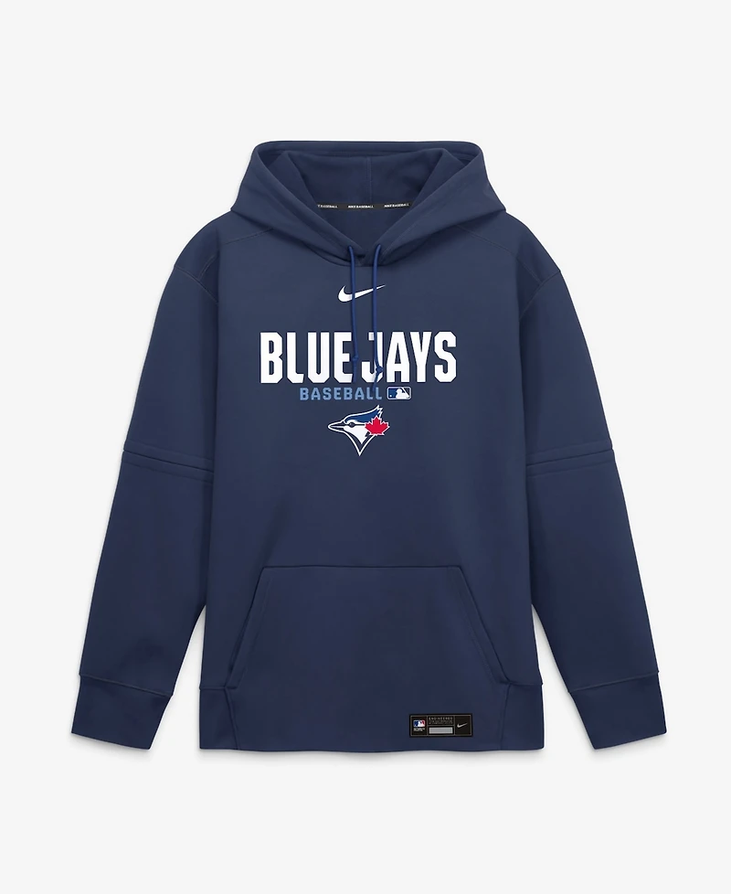 Nike Men's Navy Toronto Blue Jays Authentic Collection Therma-fit Hoodie