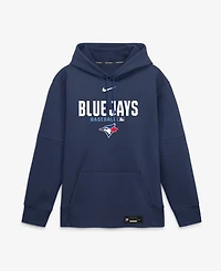 Nike Men's Navy Toronto Blue Jays Authentic Collection Therma-fit Hoodie