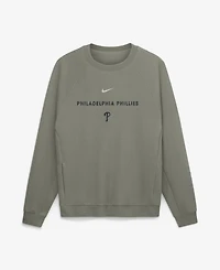 Nike Men's Olive Philadelphia Phillies Statement Primary Raglan Dri-fit Sweatshirt