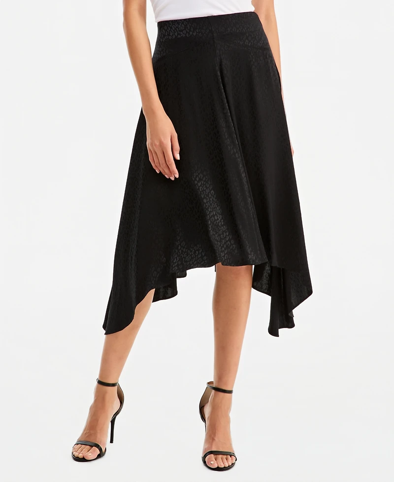 I.n.c. International Concepts Women's High-Waisted Midi Jacquard Skirt, Macy's Exclusive