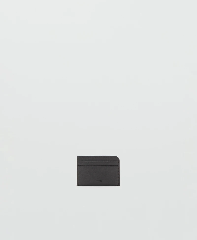 Mango Men's Pebbled Leather Cardholder