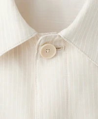 Mango Men's Linen Striped Blazer
