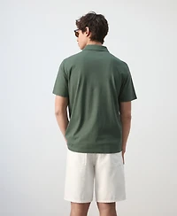 Mango Men's Cotton Pique Polo Shirt