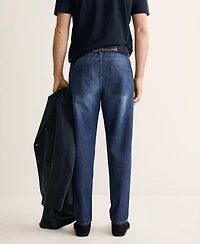 Mango Men's Cotton Regular-Fit Jeans