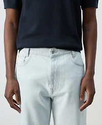 Mango Men's Cotton Relaxed Fit Jeans