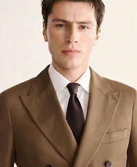 Mango Men's Double-Breasted Lyocell and Cotton Suit Jacket
