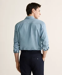 Mango Men's Cotton Slim Fit Shirt