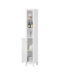 Midola 66.92" Tall Bathroom Storage Cabinet with Adjustable Shelves, Slim 1 Doors Freestanding Cabinet with Anti-Tip for Home, Small Spaces, Bathroom