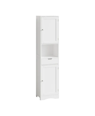 Midola 67" Tall Bathroom Cabinet with 2 Doors and 1 Drawer, Narrow Bathroom Storage Cabinets with Adjustable Shelves, Bathroom Floor Organizer