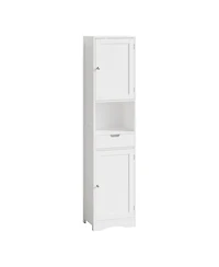 Midola 67" Tall Bathroom Cabinet with 2 Doors and 1 Drawer, Narrow Bathroom Storage Cabinets with Adjustable Shelves, Bathroom Floor Organizer