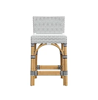 Butler Specialty Serienna Rectangular Rattan Low Back 24.5" Counter Stool
