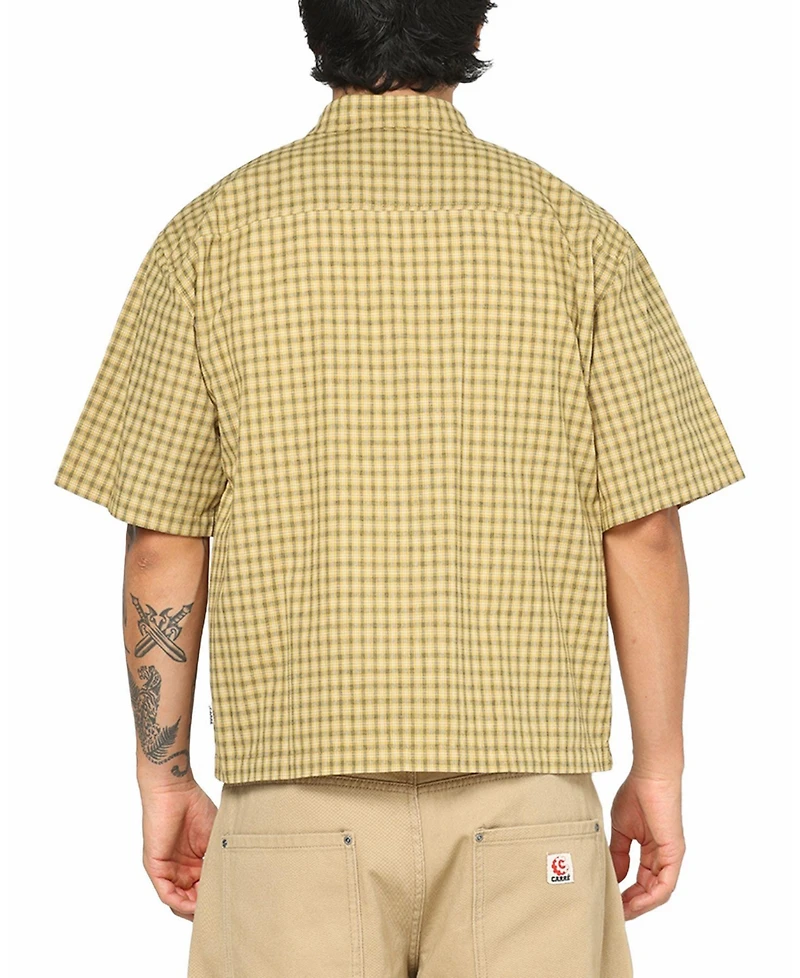 Carre Men's Checkered Boxy Button Up Shirt