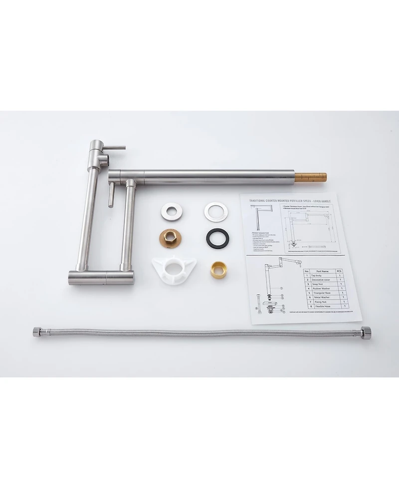 Phying Pot Filler Faucet with Extension Shank