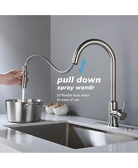 Phying Touch Kitchen Faucet with Pull Down Sprayer