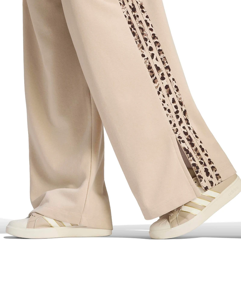 adidas Women's Seasonal Essentials Animal Print 3-Stripes Pants