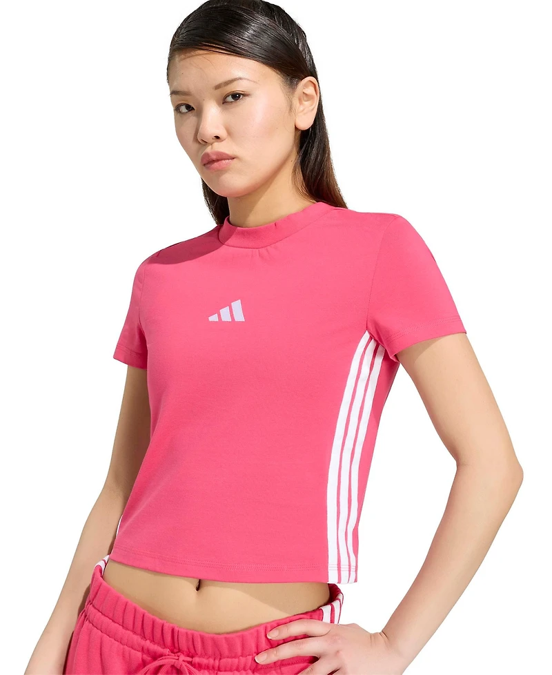 adidas Women's Essentials Slim-Fit Short-Sleeve Baby T-Shirt