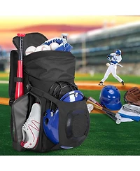 Furlihong Baseball Bag for Adult and Youth – Backpack Softball with Helmet Holder, Shoe Compartment Fence Hook