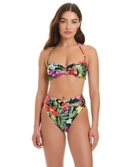 Red Carter Women's Casablanca O-Ring Bandeau Bikini Top