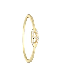 Adornia Gold Cubic Zirconia Link Ring