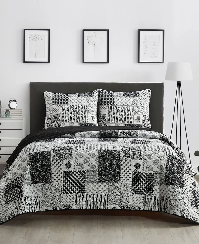 Stratford Park Kane Floral 3-Piece Quilt Set, King